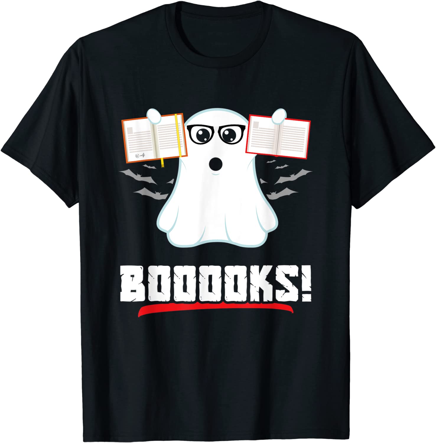 Spooky Ghost Booooks Tee