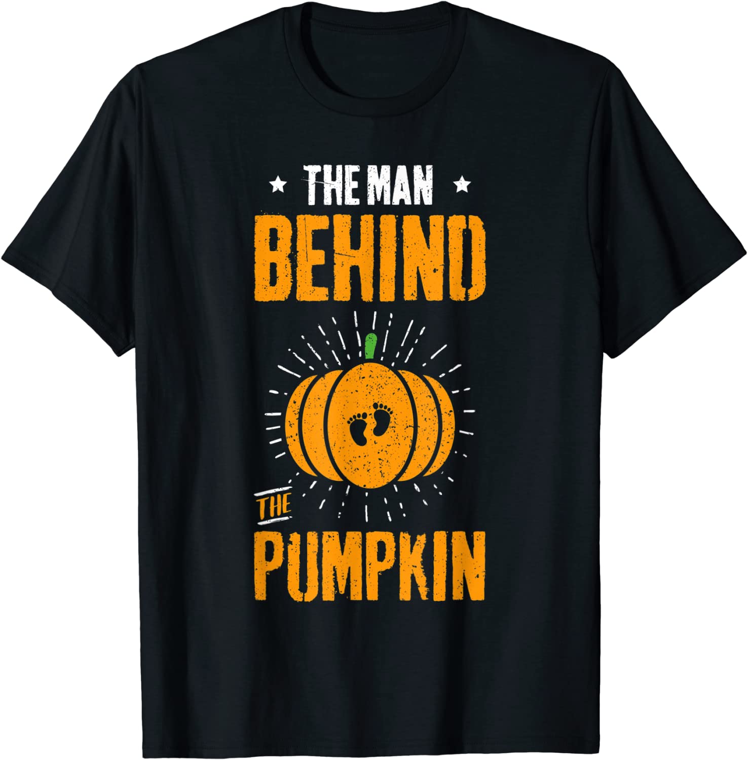 Halloween Pregnancy Shirt - Man Behind The Lil Pumpkin