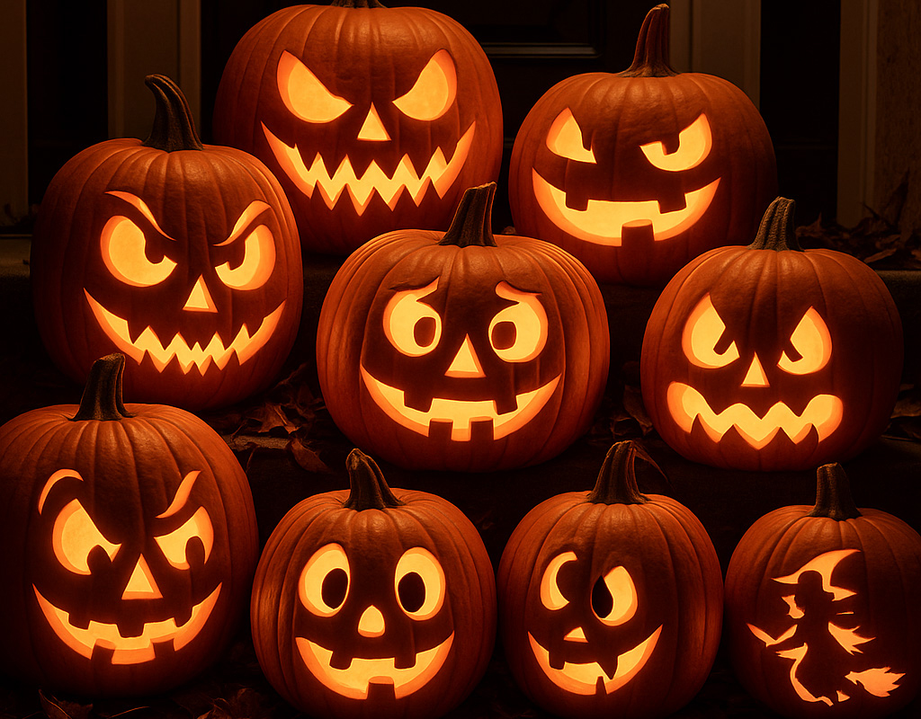 Funny & Scary Jack-O-Lanterns / Pumpkins