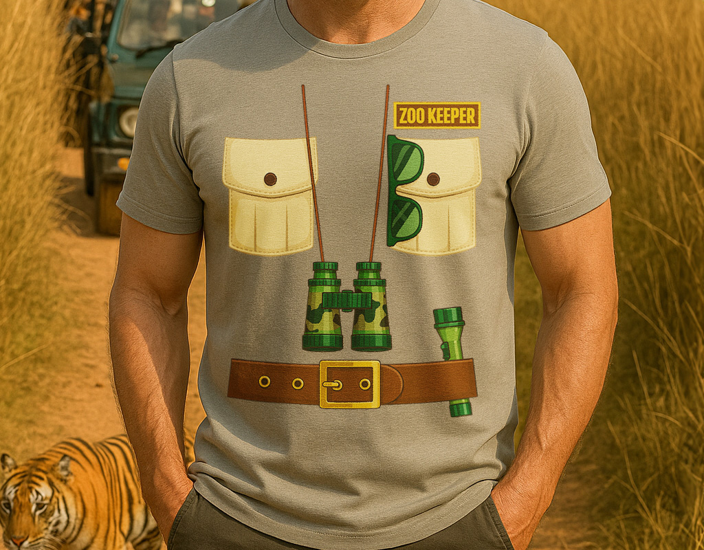 Zoo Keeping Jungle Safari Explorer Halloween T-Shirt - Adult / Kids